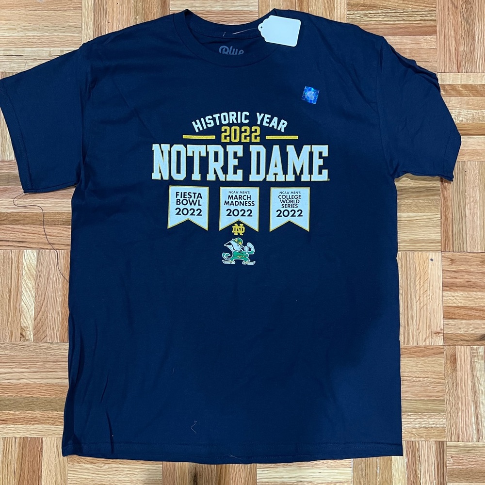 Brand new Notre Dame historic year T-shirt